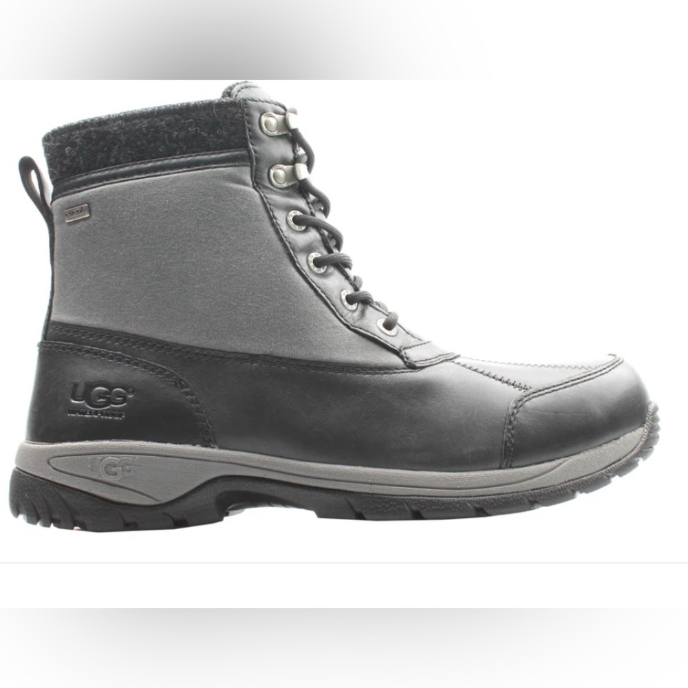 UGG Australia Eaglin Stout Black Men's Boots- BLK & Gray - Picture 4 of 14